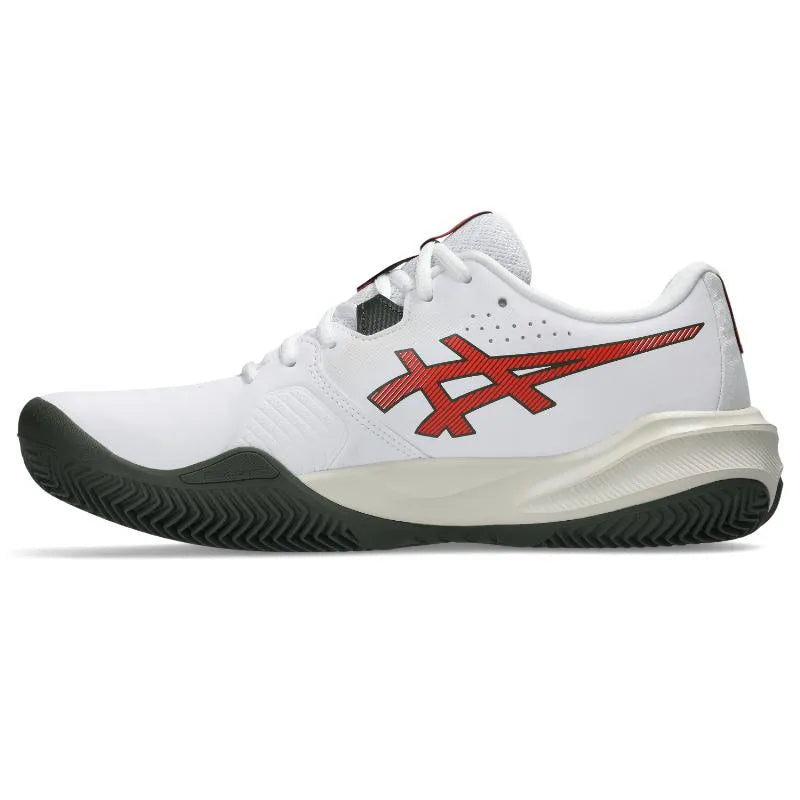 Asics Gel Challenger 15 Clay Blanc Rouge - vue 3