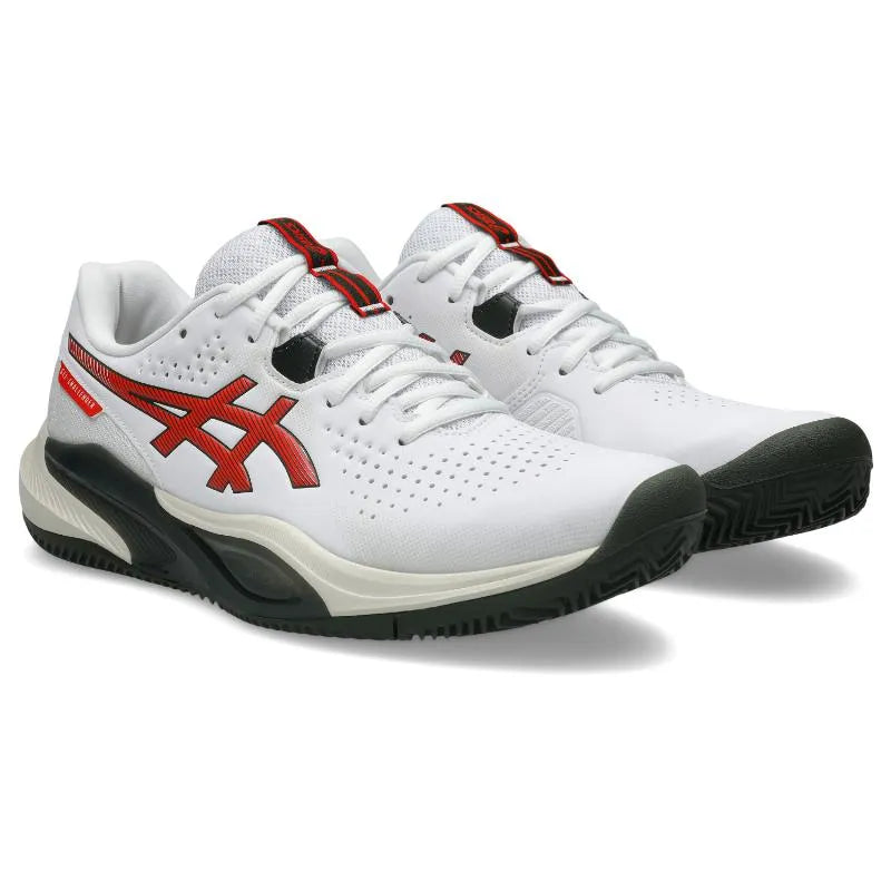 Asics Gel Challenger 15 Clay Blanc Rouge - vue 4