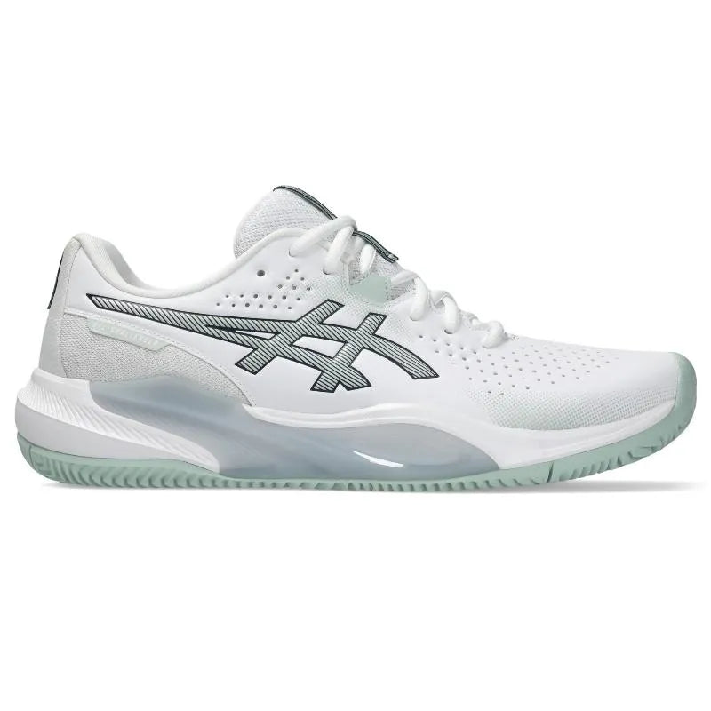 Asics Gel Challenger 15 Clay Blanc Vert Liquen