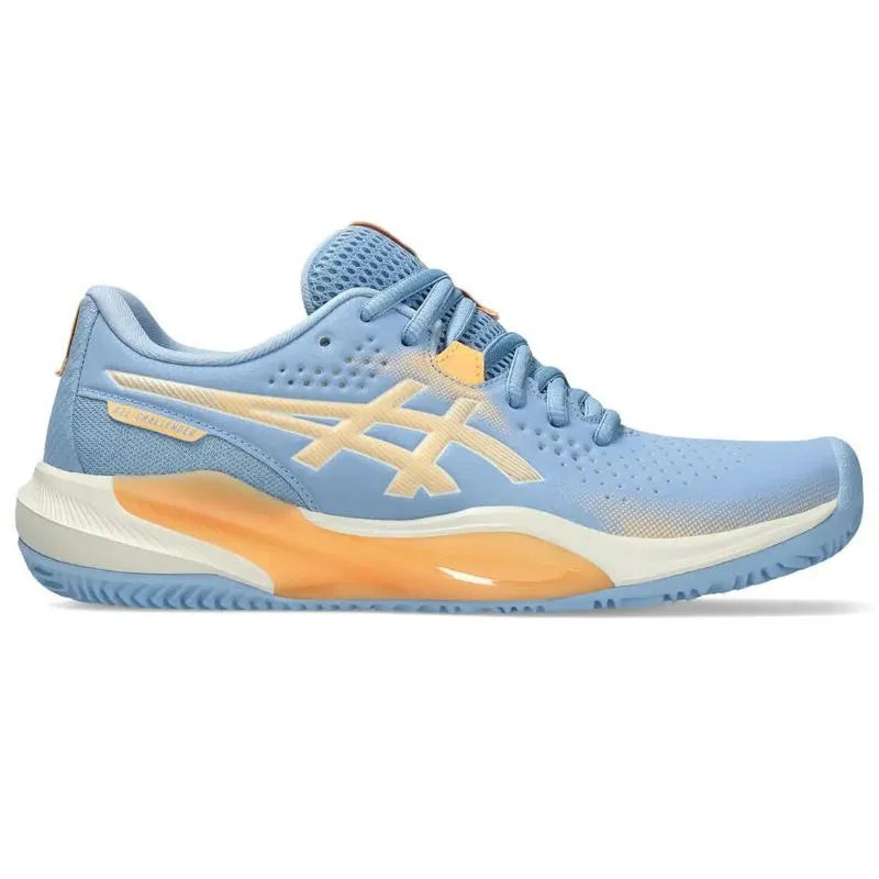 Asics Gel Challenger 15 Padel Bleu Stone Orange Femme