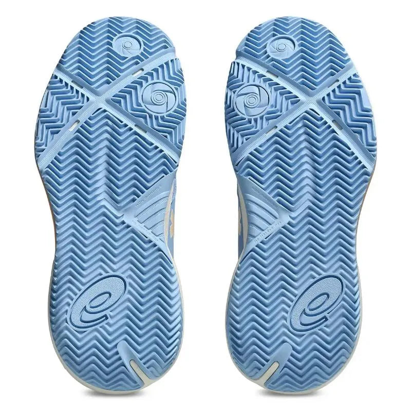 Asics Gel Challenger 15 Padel Bleu Stone Orange Femme - vue 2