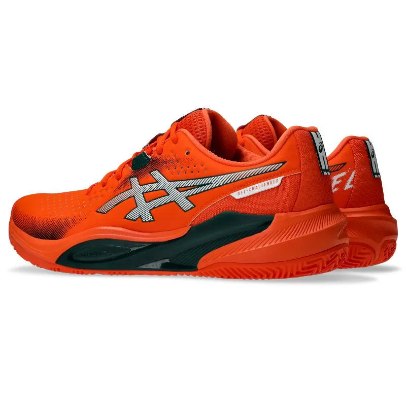 Asics Gel Challenger 15 Padel Orange Vert - vue 4