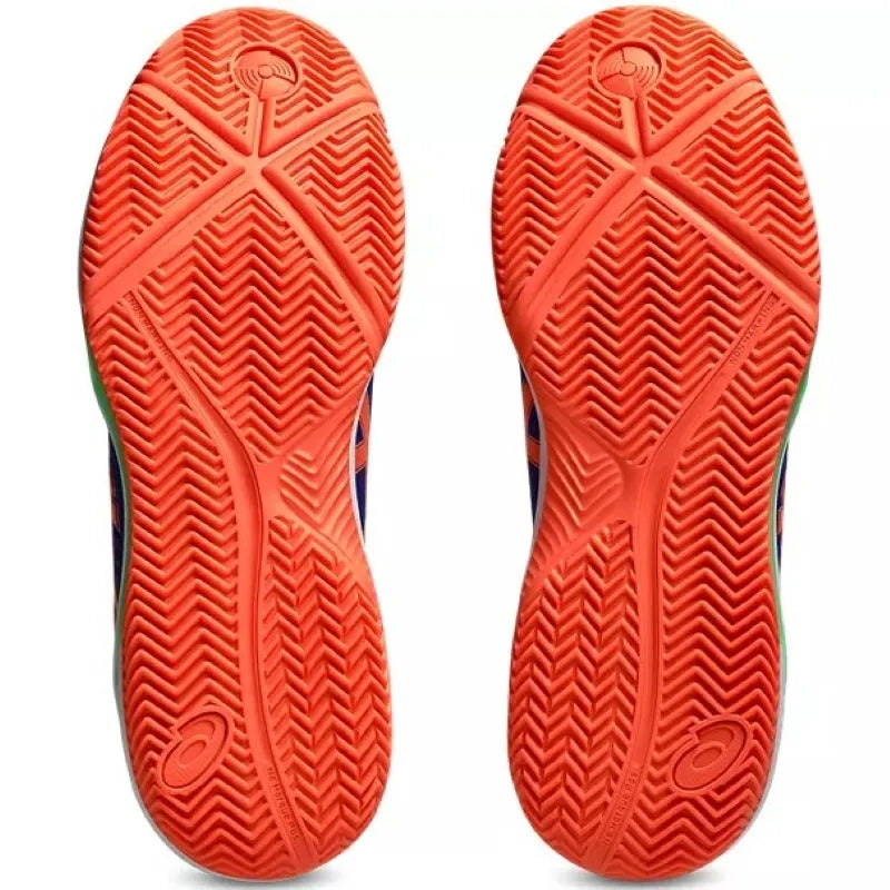 Asics Gel Dedicate 8 Padel Bleu Cobalto Coral - vue 2