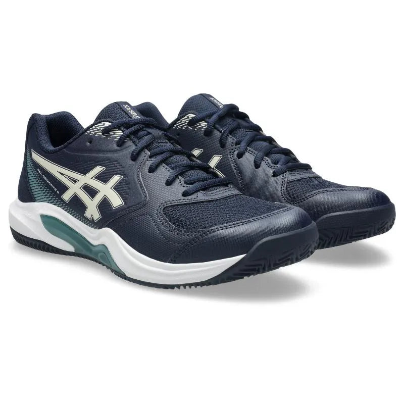 Asics Gel Dedicate 9 Clay Bleu Oscuro Beige - vue 4