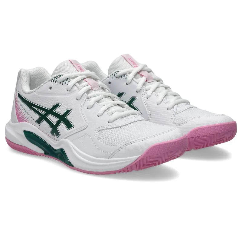 Asics Gel Dedicate 9 Padel Blanc Vert Femme - vue 4