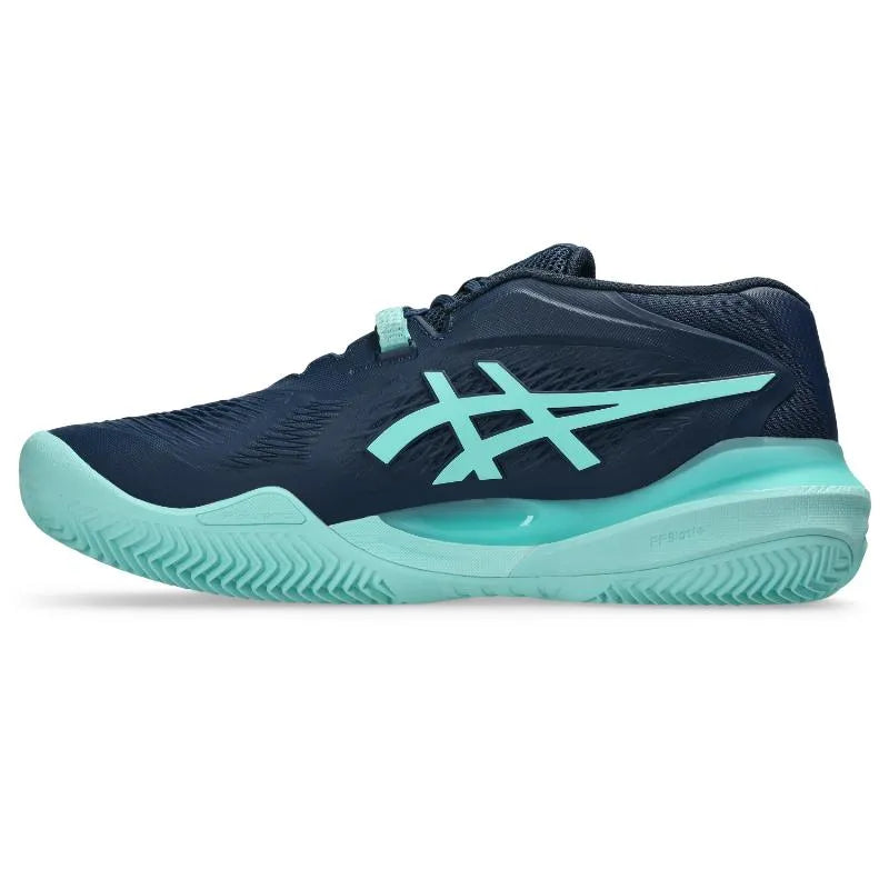 Asics Gel Resolution X Clay Bleu Oscuro Menta - vue 3
