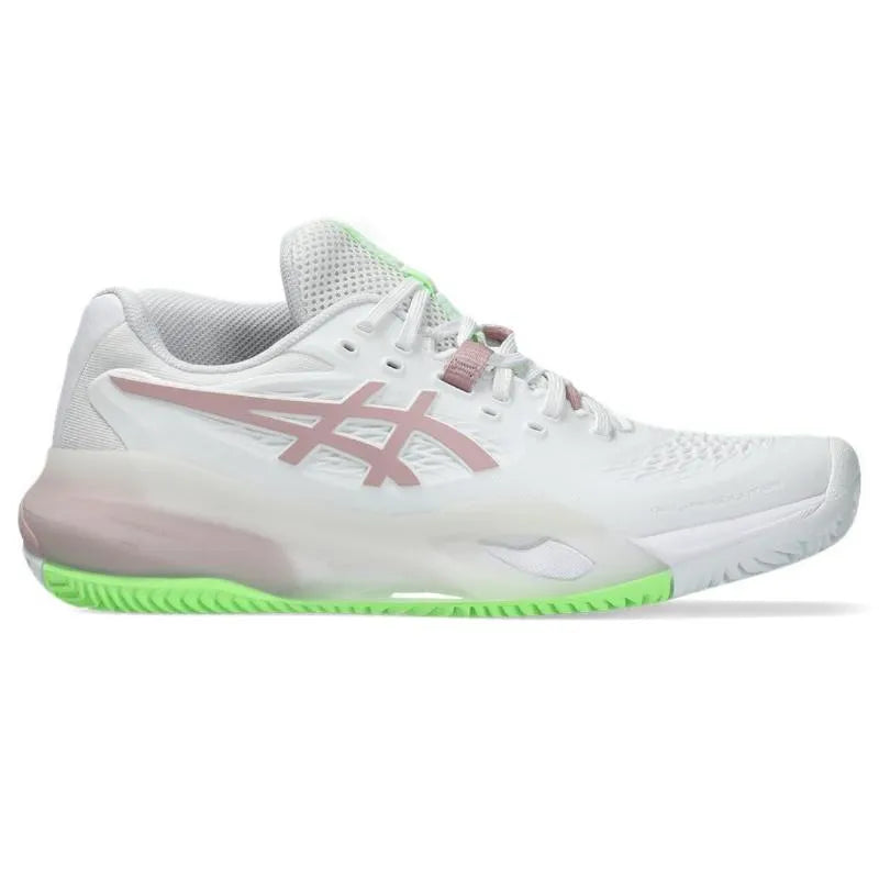 Asics Gel Resolution X Clay Blanc Rose Morganita Femme