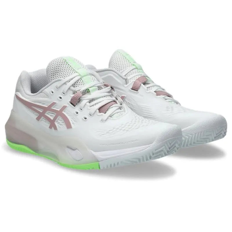 Asics Gel Resolution X Clay Blanc Rose Morganita Femme - vue 5