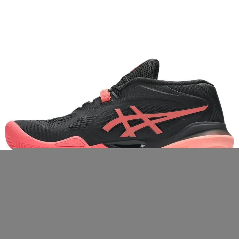 Asics Gel Resolution X Clay Noir Rouge Femme - vue 3