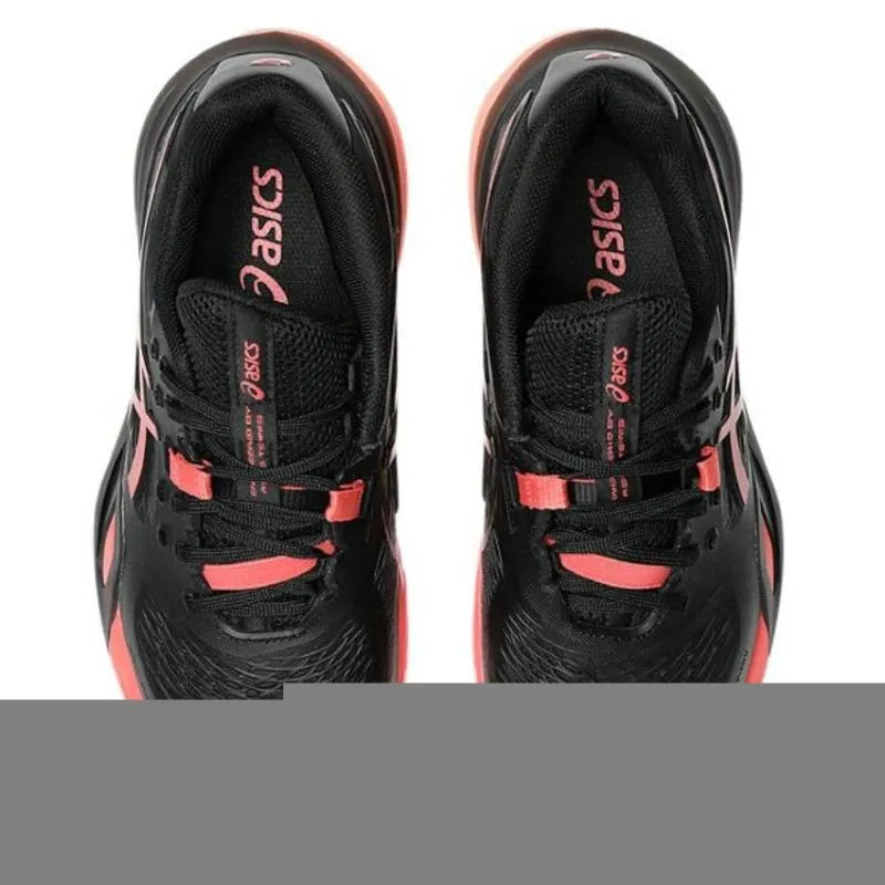 Asics Gel Resolution X Clay Noir Rouge Femme - vue 4