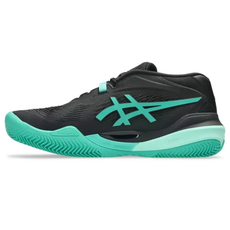 Asics Gel Resolution X Clay Noir Vert Aurora - vue 3