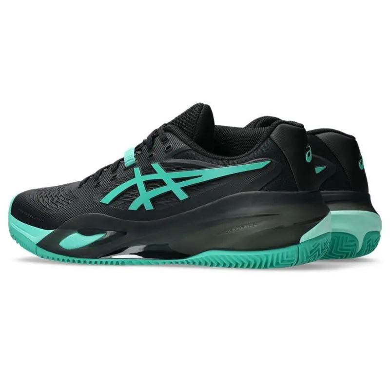Asics Gel Resolution X Clay Noir Vert Aurora - vue 6