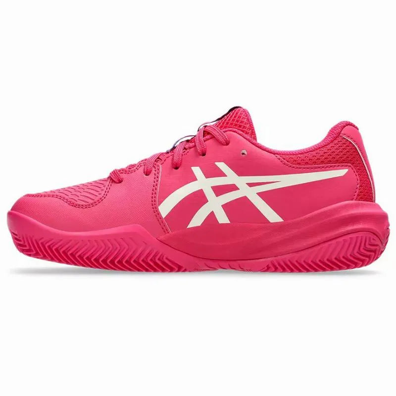 Asics Gel Resolution X Clay GS Rose Brillante Crema - vue 3