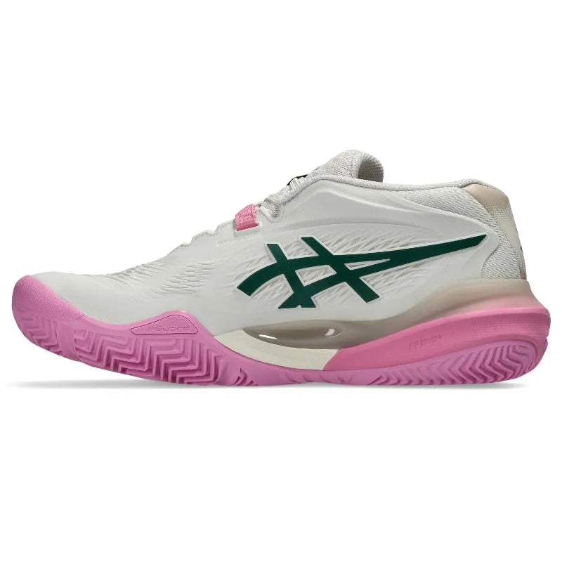 Asics Gel Resolution X Padel Beige Vert Femme - vue 3