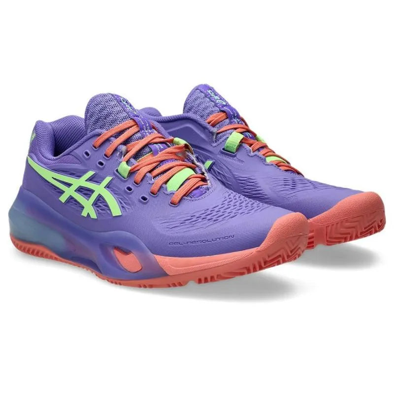 Asics Gel Resolution X Padel Purpura Vert Femme - vue 5