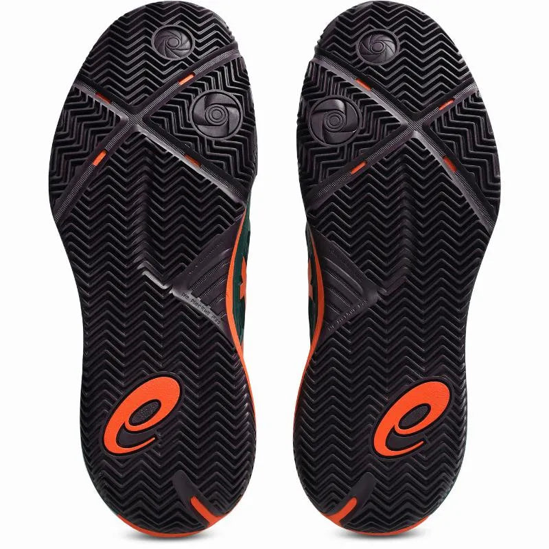 Asics Gel Resolution X Padel Vert Orange - vue 2