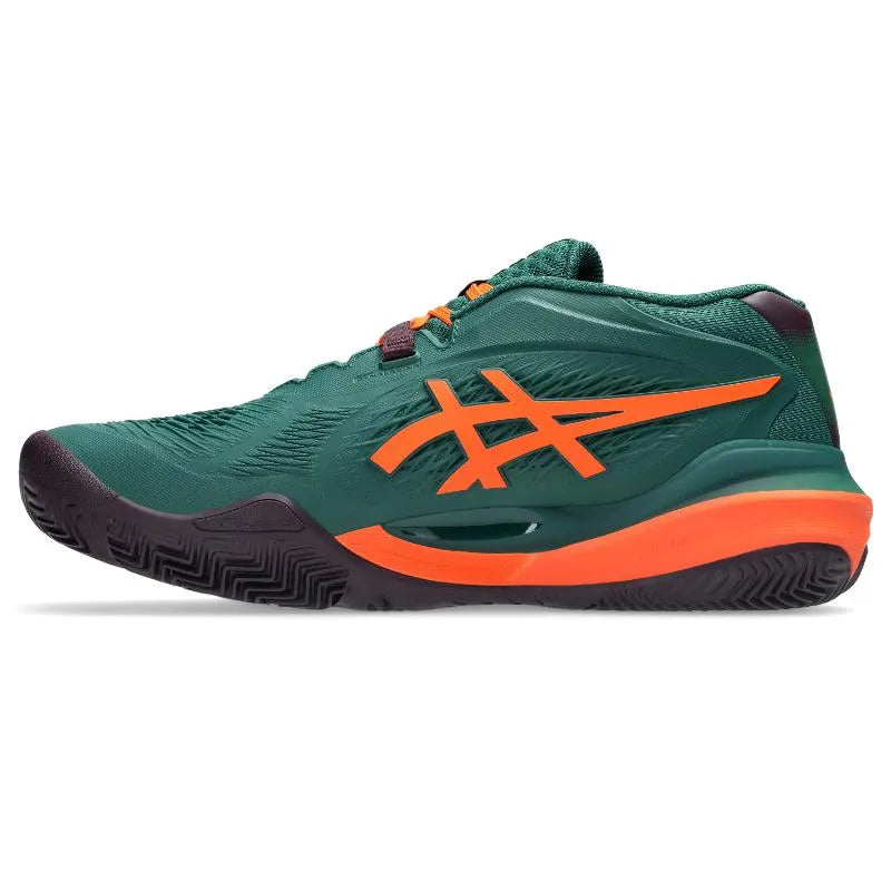 Asics Gel Resolution X Padel Vert Orange - vue 3