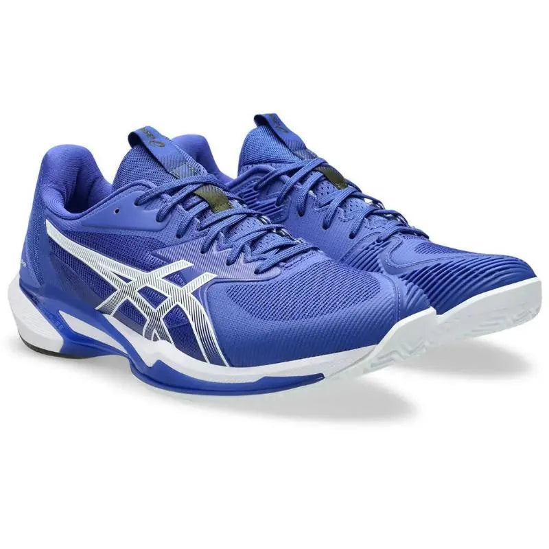 Asics Solution Speed FF 3 Clay Bleu Cobalto Blanc - vue 4