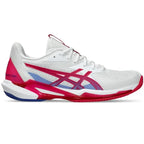 Asics Solution Speed FF 3 Clay Blanc Rose Brillante Femme