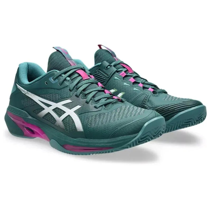 Asics Solution Speed FF 4 Clay Bleu Oscuro Blanc - vue 5