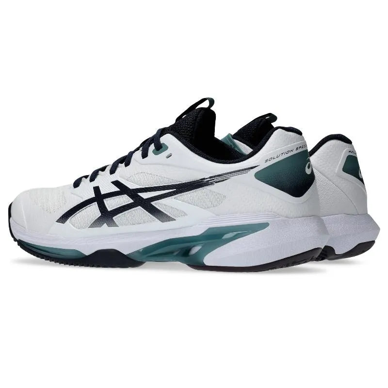 Asics Solution Speed FF 4 Clay Blanc Bleu Oscuro - vue 4