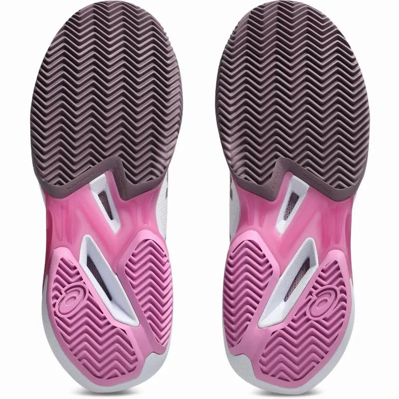 Asics Solution Speed FF 4 Clay Blanc Malva Femme - vue 2