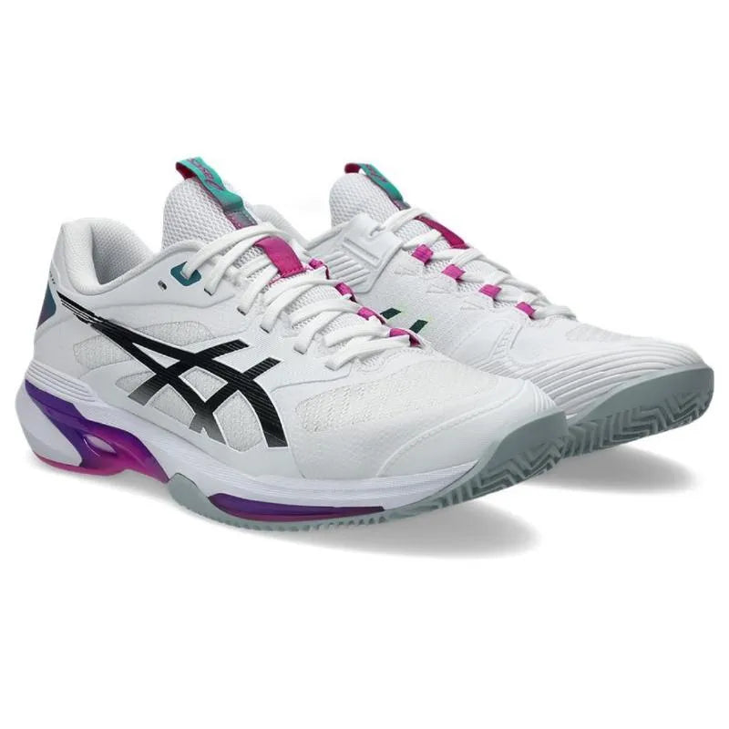Asics Solution Speed FF 4 Clay Blanc Rose - vue 5
