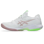 Asics Solution Speed FF 4 Clay Blanc Rose Morganita Femme - vue 3