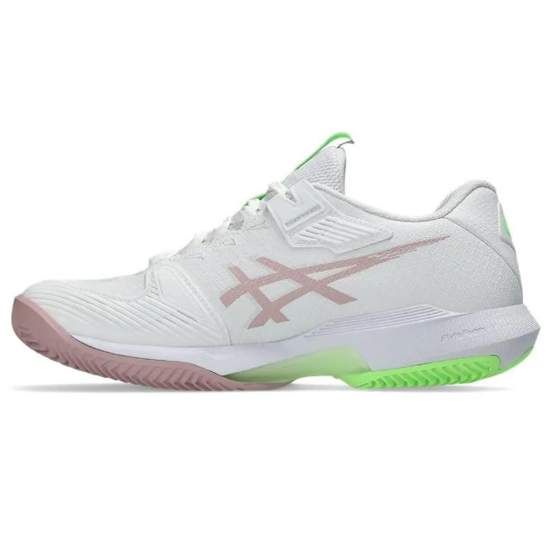 Asics Solution Speed FF 4 Clay Blanc Rose Morganita Femme - vue 3