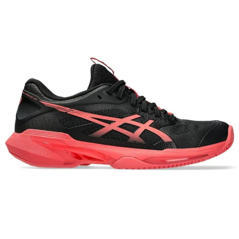 Asics Solution Speed FF 4 Clay Noir Rouge Femme