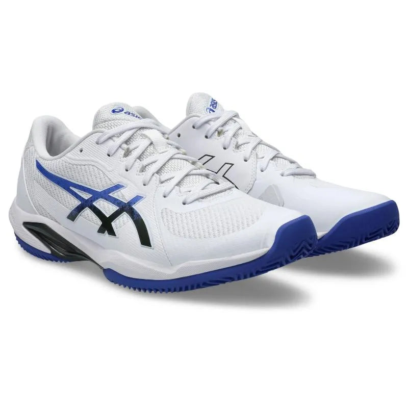Asics Solution Swift FF 2 Clay Blanc Bleu Cobalto - vue 4