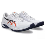 Asics Solution Swift FF 2 Clay Blanc Bleu Orange - vue 4