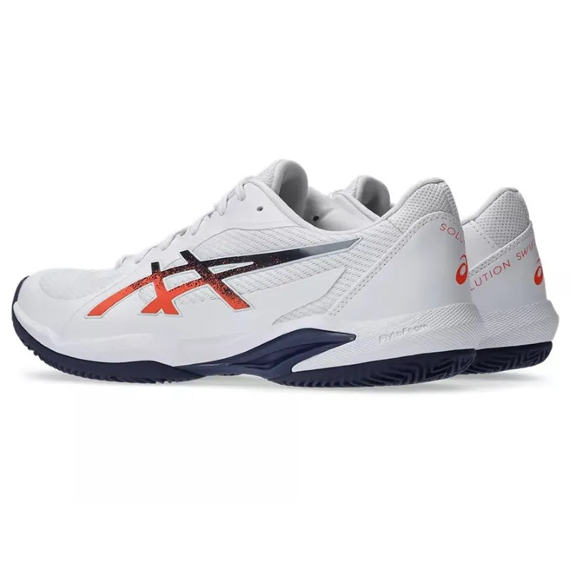Asics Solution Swift FF 2 Clay Blanc Bleu Orange - vue 5