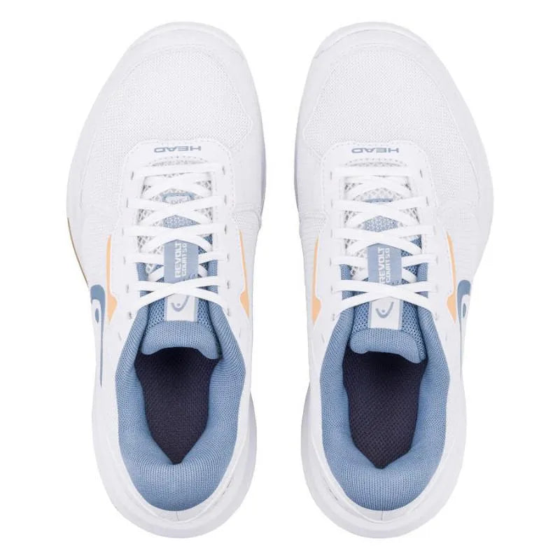 Head Revolt Court 5.0 Blanc Bleu - vue 4