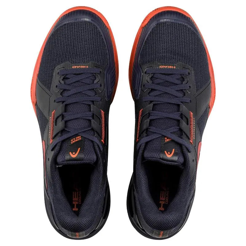 Head Sprint Pro 4.0 Clay Bleu Oscuro Rouge - vue 5
