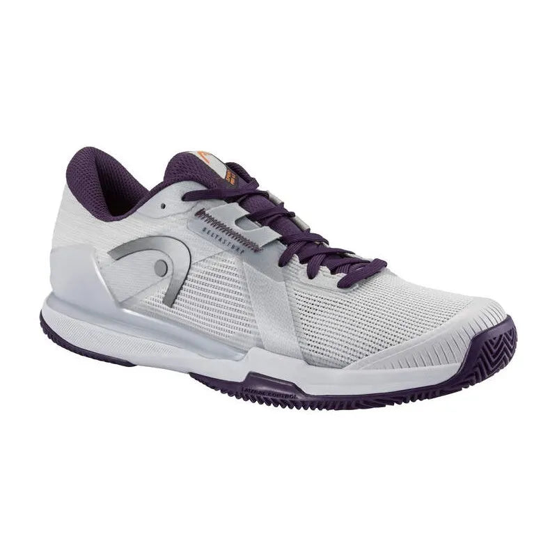 Head Sprint Pro 4.0 Clay Blanc Argent