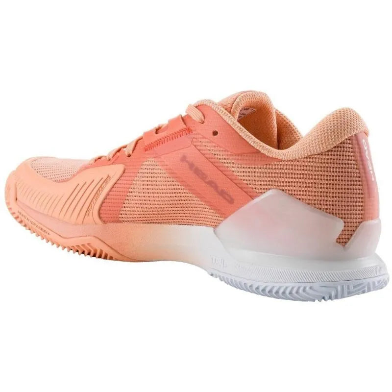 Head Sprint Pro 4.0 Clay Coral Blanc - vue 3