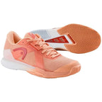 Head Sprint Pro 4.0 Clay Coral Blanc - vue 4