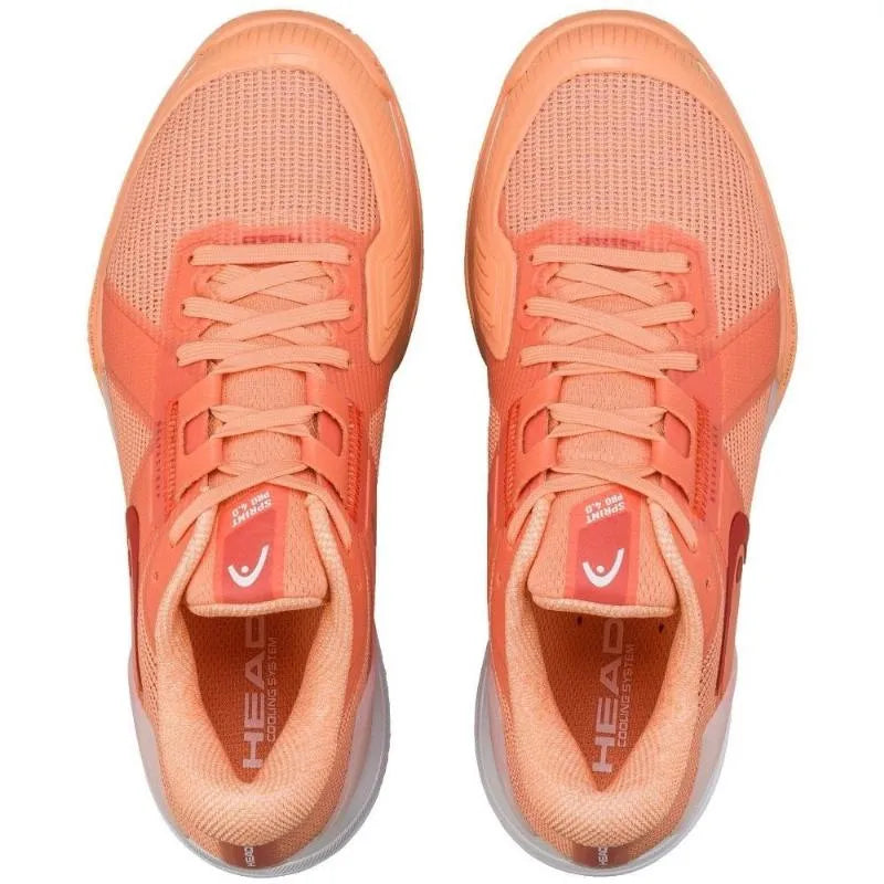 Head Sprint Pro 4.0 Clay Coral Blanc - vue 5