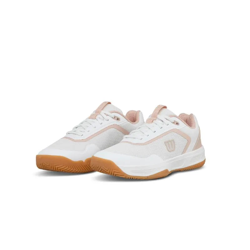 Wilson Courtglide Blanc Rose Femme - vue 7