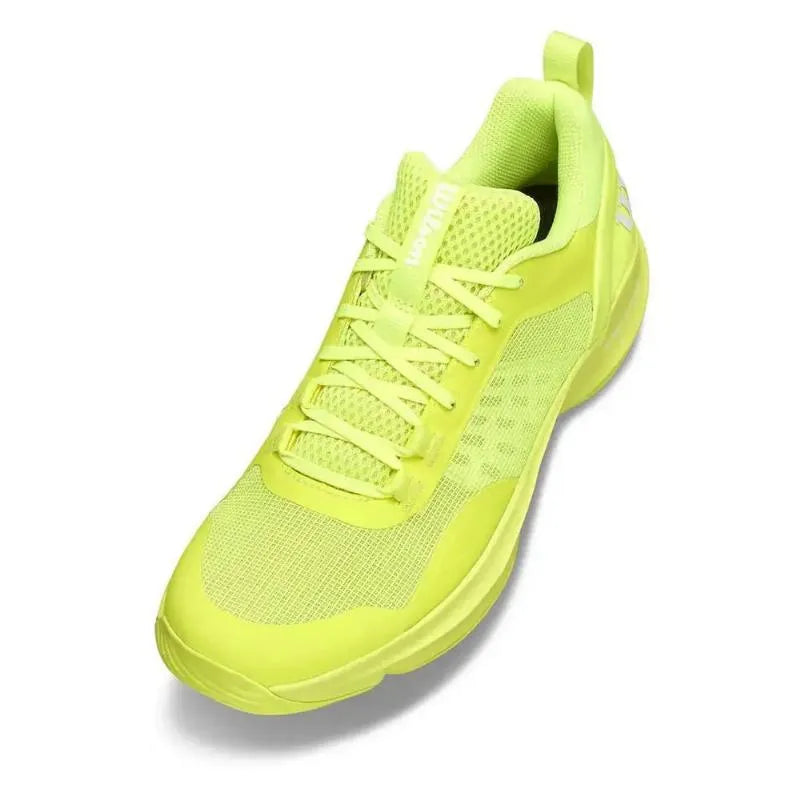 Wilson Hurakn Pro V2 Jaune Fluor Blanc Femme - vue 4