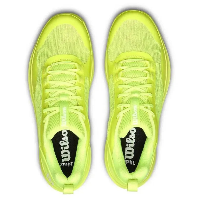 Wilson Hurakn Pro V2 Jaune Fluor Blanc Femme - vue 6