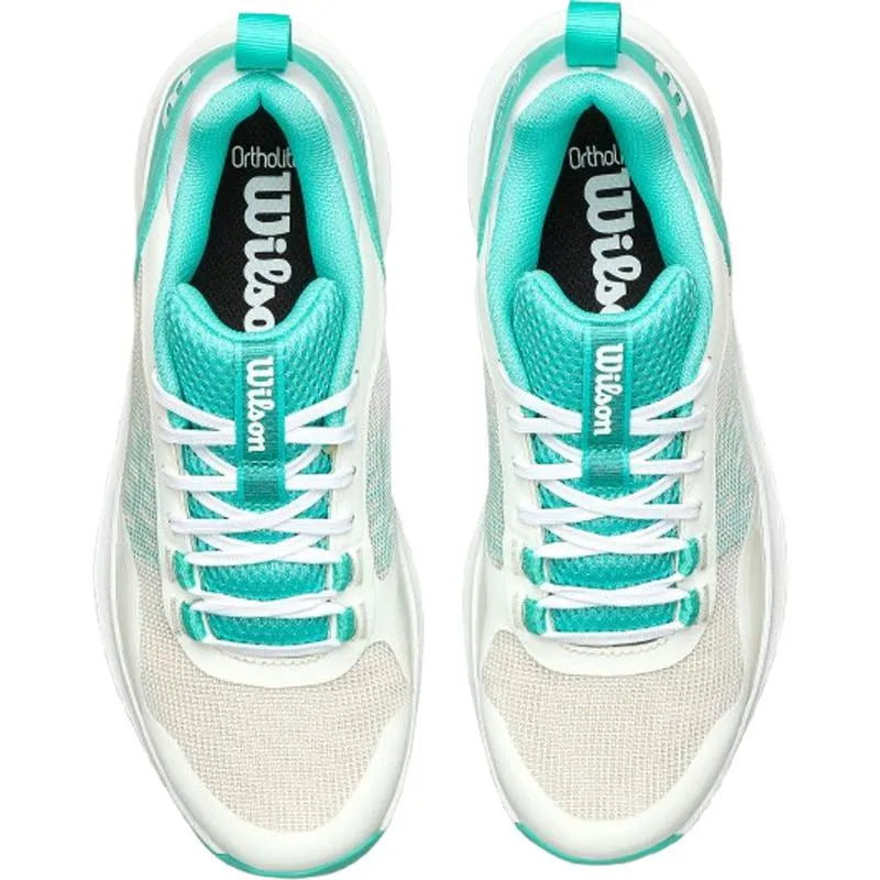 Wilson Hurakn Pro V2 Blanc Turquoise Femme - vue 5