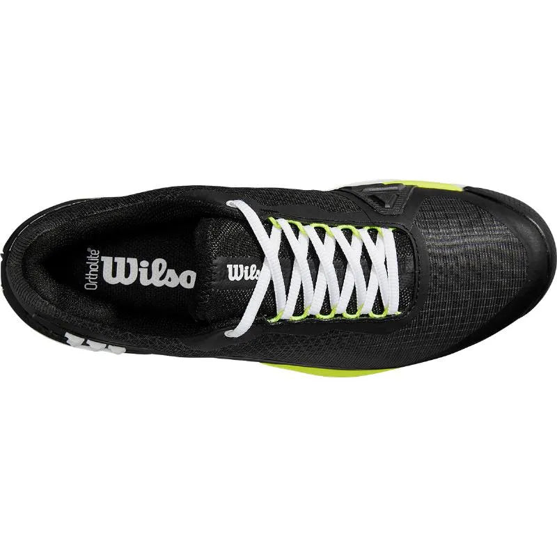 Wilson Rush Pro 4.0 Clay Noir Blanc Jaune - vue 4
