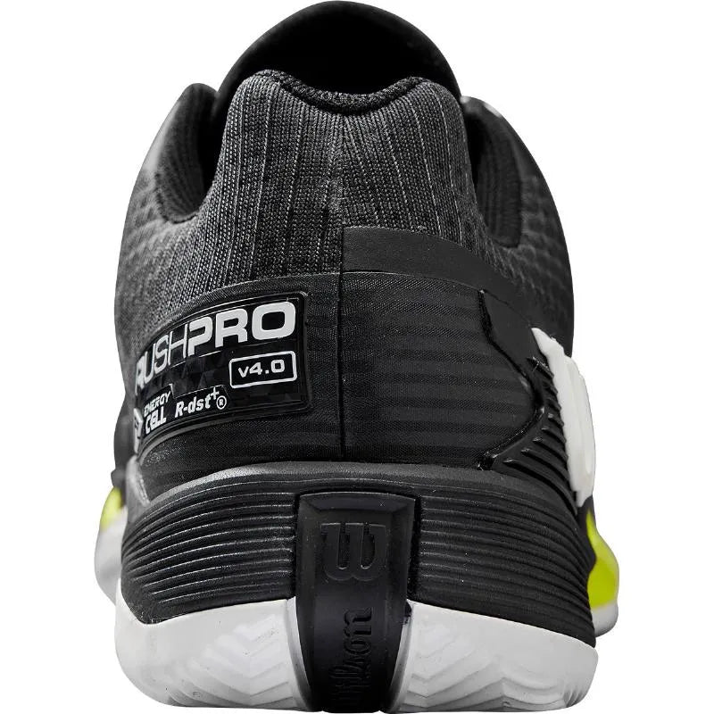 Wilson Rush Pro 4.0 Clay Noir Blanc Jaune - vue 5