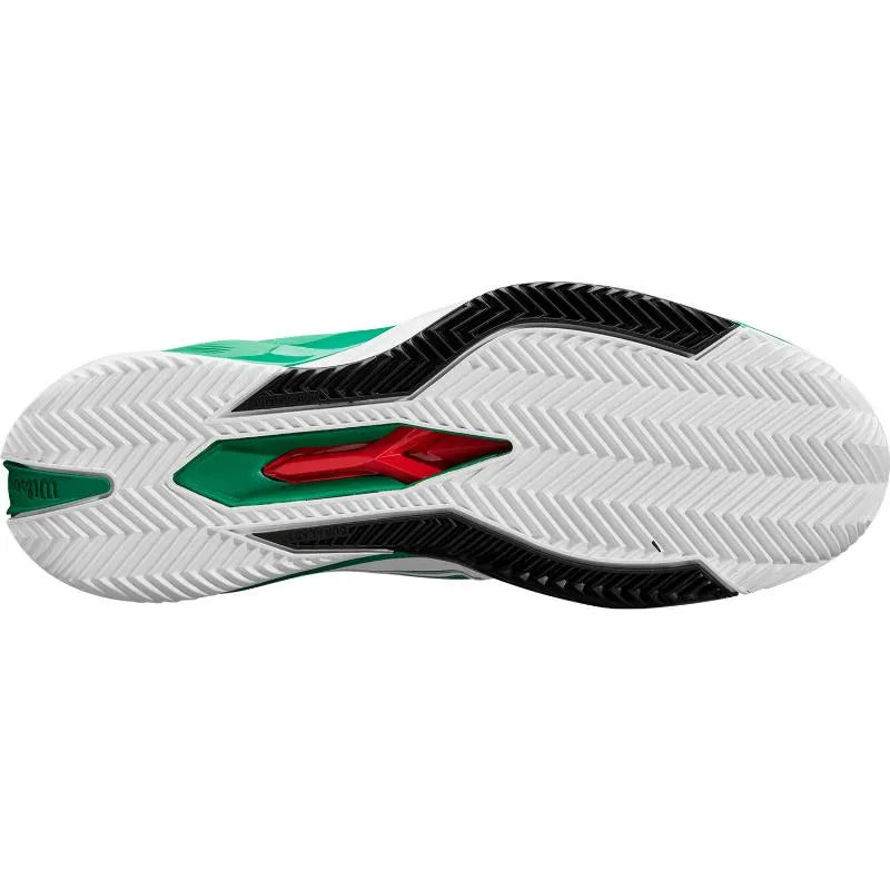 Wilson Rush Pro 4.5 Clay Blanc Vert Noir - vue 2