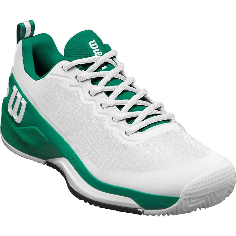 Wilson Rush Pro 4.5 Clay Blanc Vert Noir - vue 4