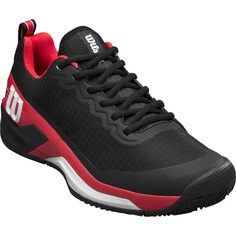 Wilson Rush Pro 4.5 Clay Noir Rouge Blanc - vue 4