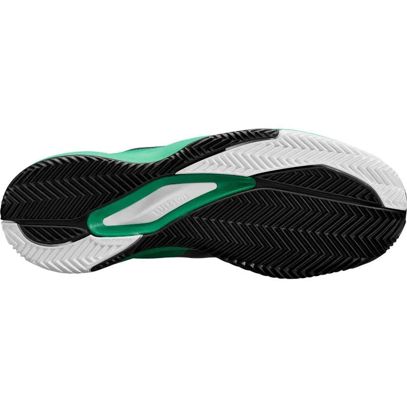 Wilson Rush Pro Ace Clay Noir Vert Blanc - vue 2