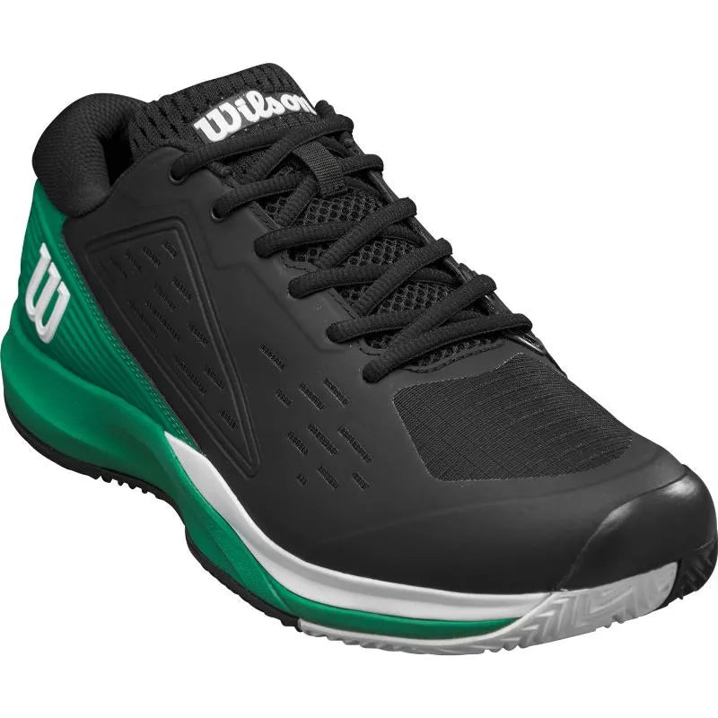 Wilson Rush Pro Ace Clay Noir Vert Blanc - vue 4